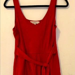 LOFT A Line Casual Dress with Tie Waist. Size SP